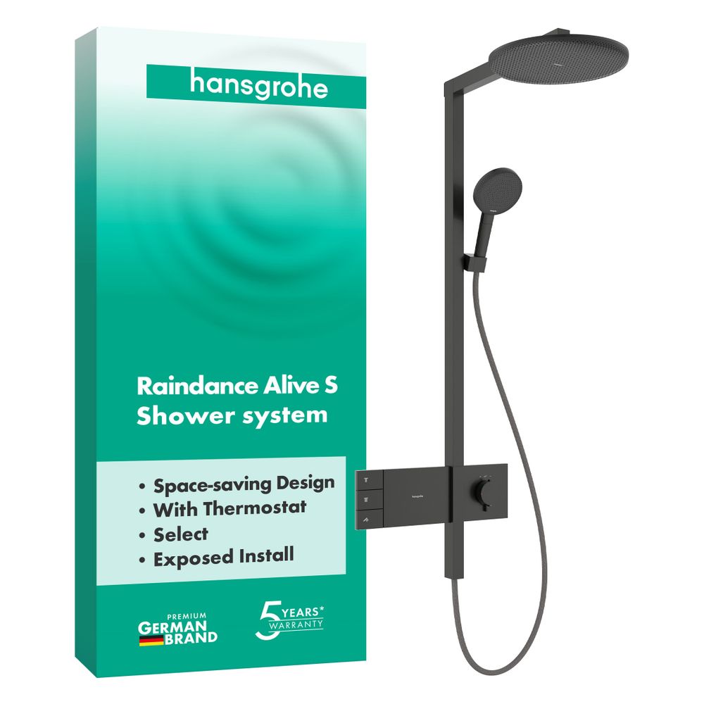Hansgrohe Raindance Alive S Showerpipe Duschsystem 300mm, 2jet, ShowerSelect Comfor... HANSGROHE-24595340 4059625568811 (Abb. 2)