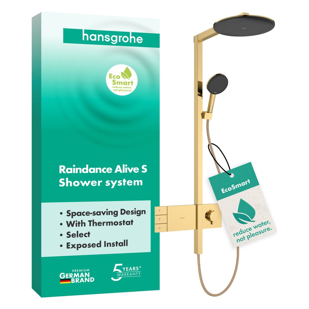Hansgrohe Raindance Alive S Showerpipe Duschsystem 300mm, 2jet EcoSmart, ShowerSele... HANSGROHE-24596990 4059625568996 (Abb. 2)