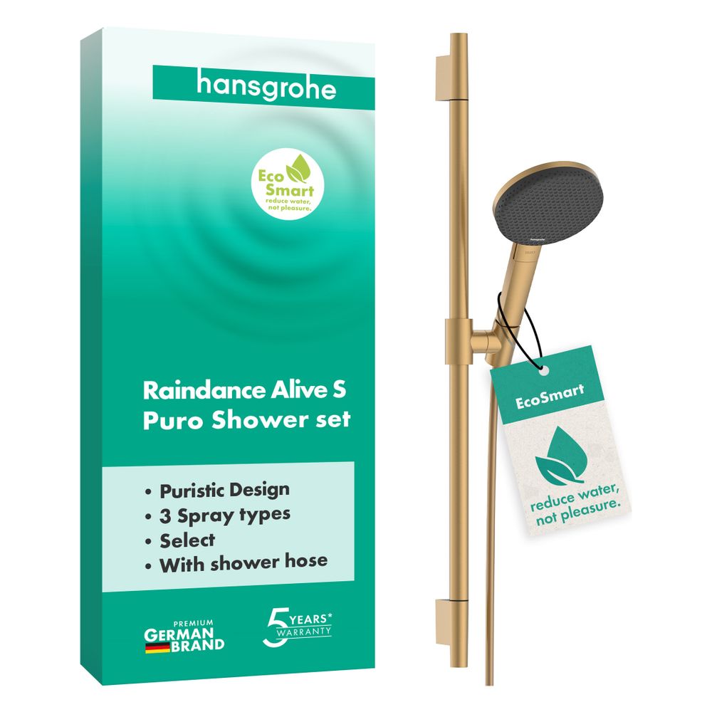 Hansgrohe Raindance Alive Select S Brauseset 125mm, 7,1l/min, 3jet EcoSmart, Brause... HANSGROHE-24602140 4059625562864 (Abb. 2)