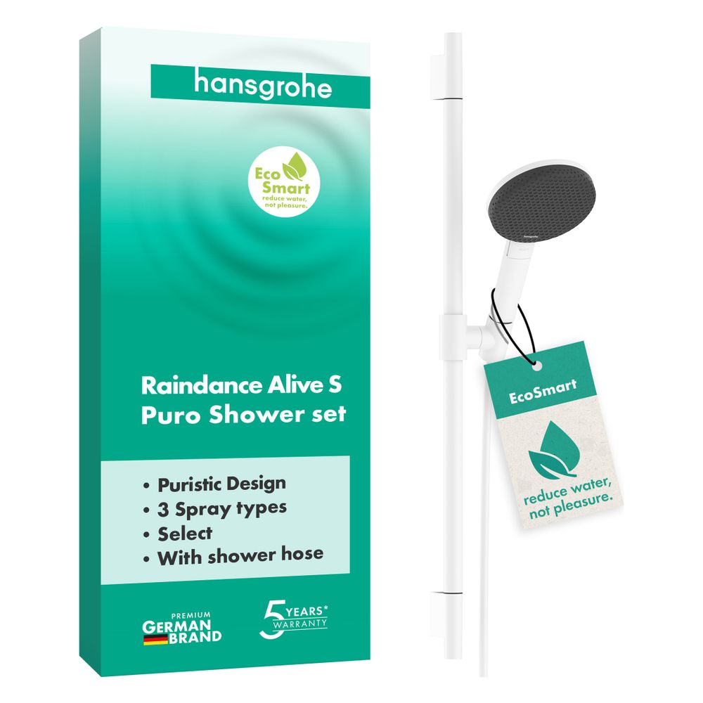Hansgrohe Raindance Alive Select S Brauseset 125mm, 7,1l/min, 3jet EcoSmart, Brause... HANSGROHE-24602700 4059625562833 (Abb. 2)