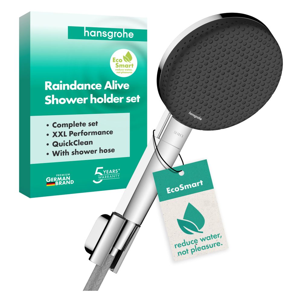 Hansgrohe Raindance Alive Select S Brausehalterset 125mm, 7,1l/min, 3jet EcoSmart, ... HANSGROHE-24611000 4059625569146 (Abb. 2)