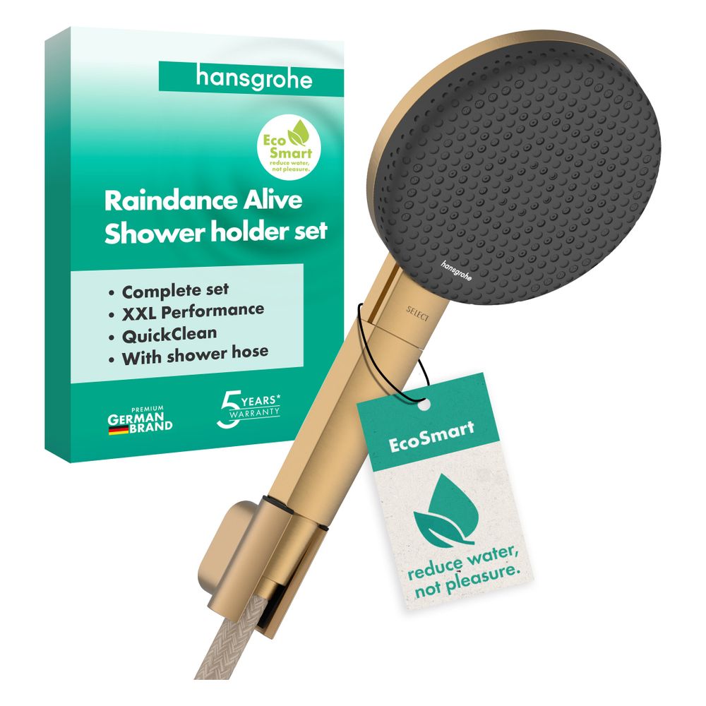 Hansgrohe Raindance Alive Select S Brausehalterset 125mm, 7,1l/min, 3jet EcoSmart, ... HANSGROHE-24611140 4059625569139 (Abb. 2)