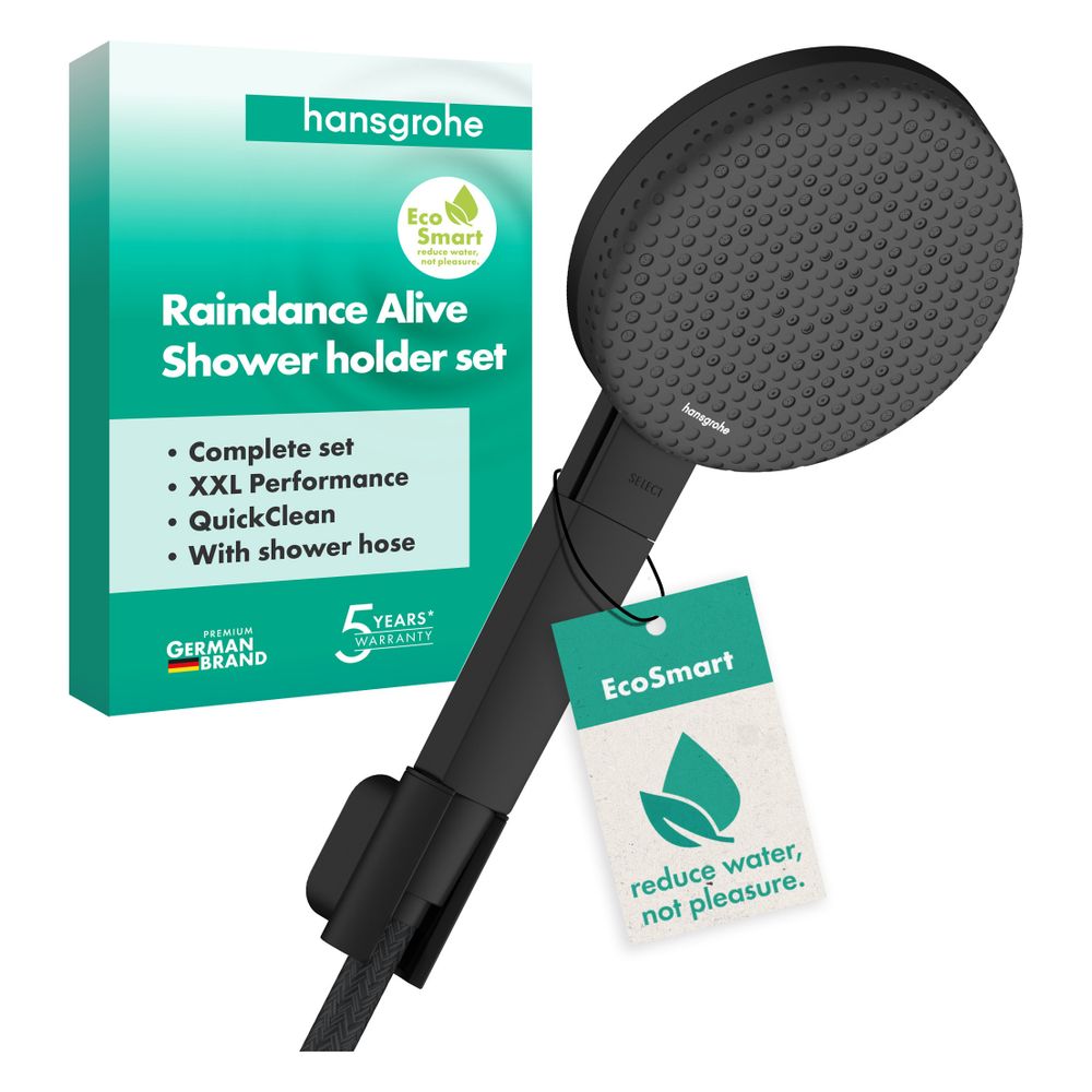 Hansgrohe Raindance Alive Select S Brausehalterset 125mm, 7,1l/min, 3jet EcoSmart, ... HANSGROHE-24611670 4059625569115 (Abb. 2)