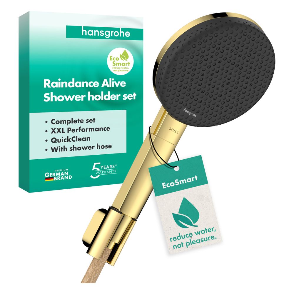 Hansgrohe Raindance Alive Select S Brausehalterset 125mm, 7,1l/min, 3jet EcoSmart, ... HANSGROHE-24611990 4059625569092 (Abb. 2)