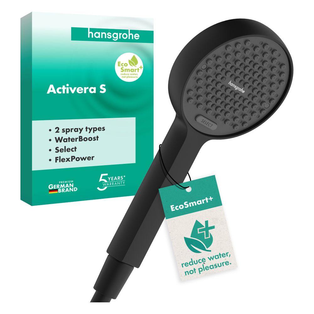 Hansgrohe Activera Select S Handbrause 2jet, 95mm, EcoSmartPlus, Booster, Mattschwa... HANSGROHE-28036670 4059625615584 (Abb. 3)