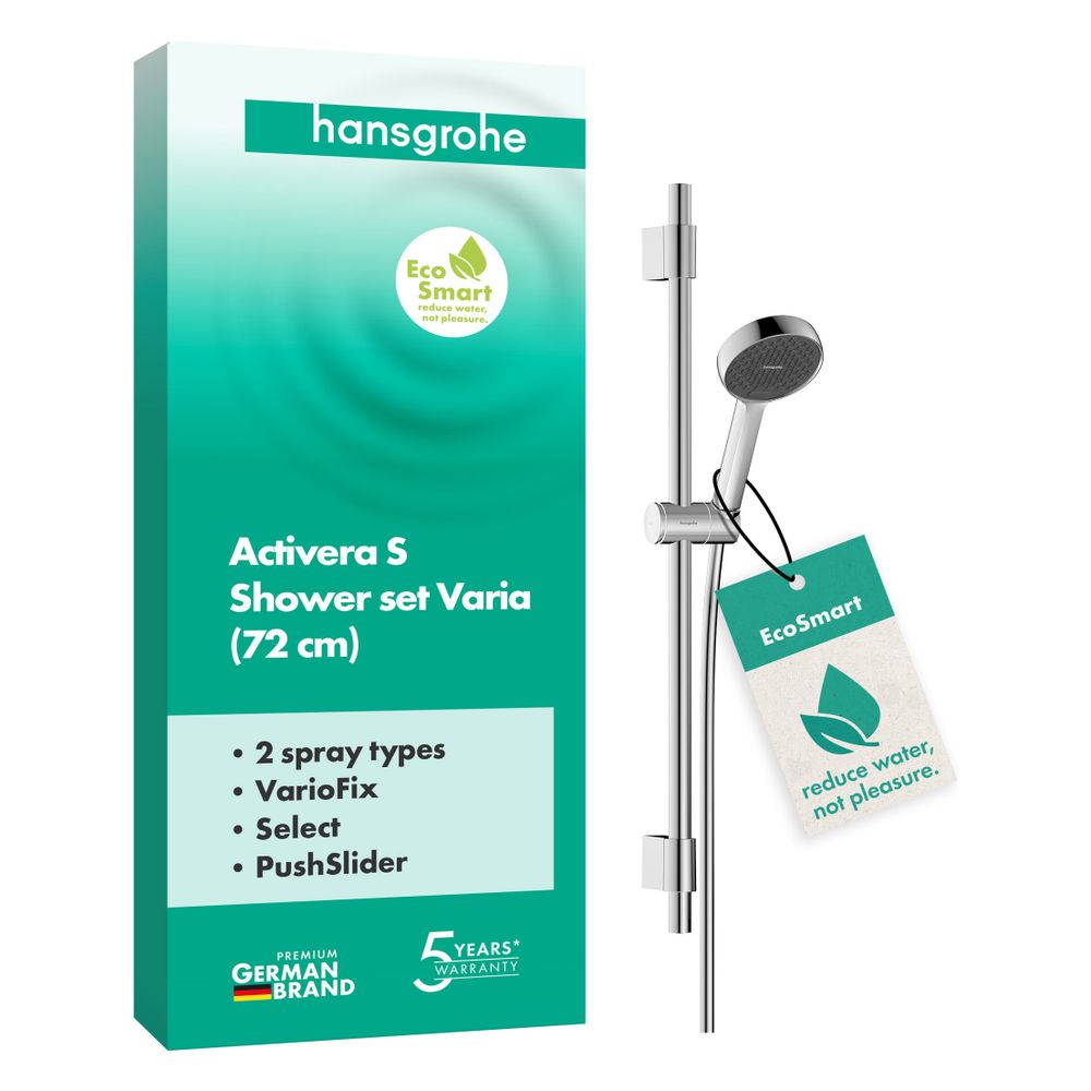 Hansgrohe Activera Select S Brauseset, 2jet EcoSmart, Handbrause 95mm, Brausestange... HANSGROHE-28048000 4059625602782 (Abb. 3)