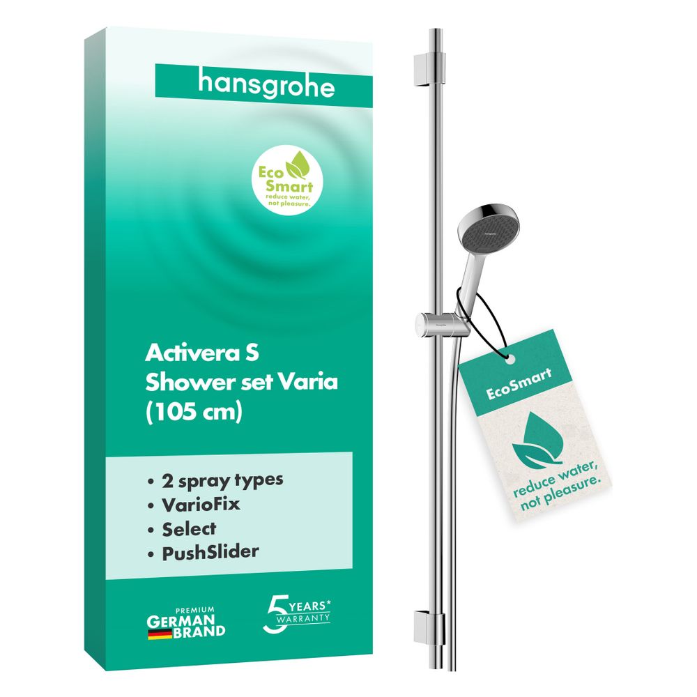 Hansgrohe Activera Select S Brauseset, 2jet EcoSmart, Handbrause 95mm, Brausestange... HANSGROHE-28050000 4059625602768 (Abb. 3)