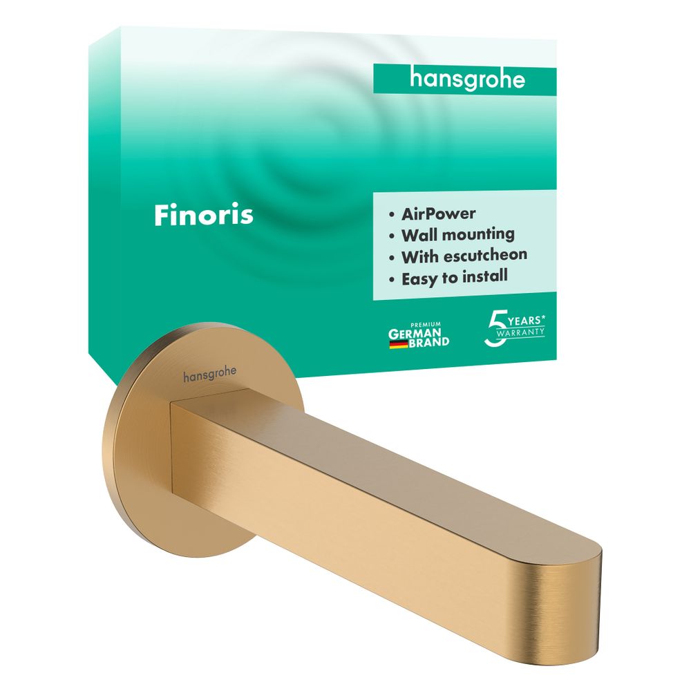 Hansgrohe Wanneneinlauf Finoris, G 1/2", 174mm, Normalstrahl, Brushed Bronze, 76410... HANSGROHE-76410140 4059625751572 (Abb. 2)