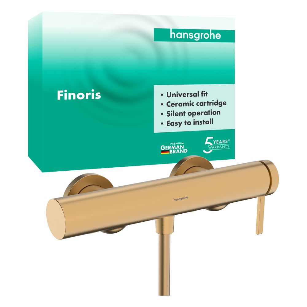 Hansgrohe Finoris Einhebel-Brausemischer Aufputz, 16,7l/min, Brushed Bronze... HANSGROHE-76620140 4059625751770 (Abb. 2)