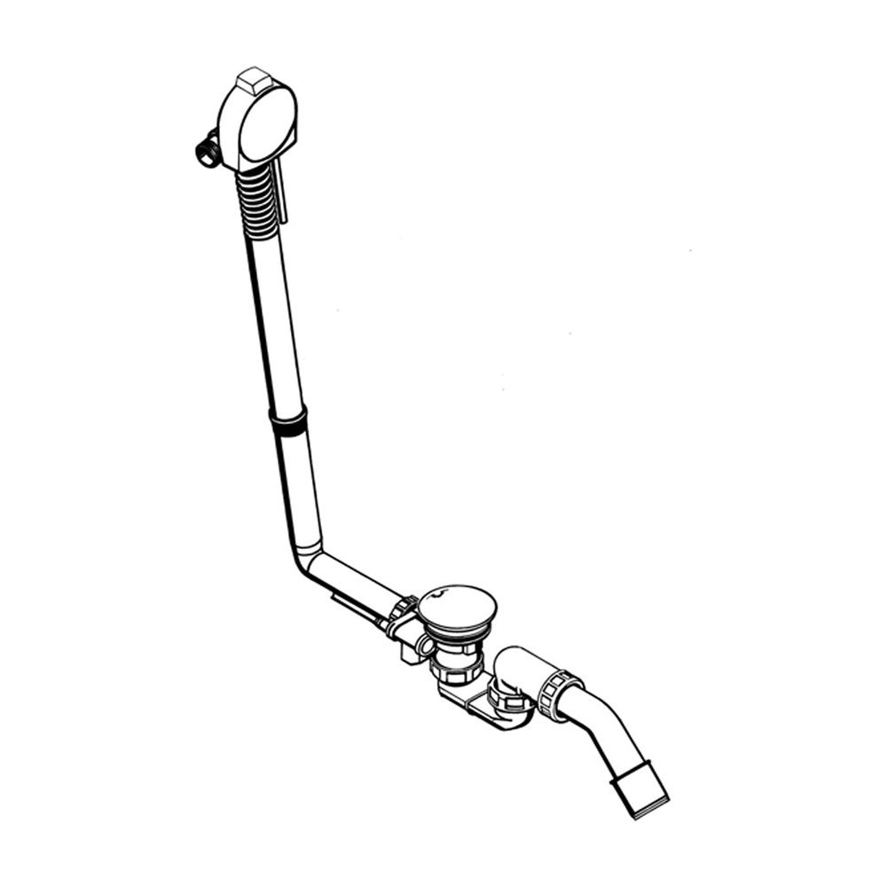hansgrohe Exafill S Komplettset Wanneneinlauf, Ablauf-, Überlaufgarnitur für Normal... HANSGROHE-58113000 4011097423913 (Abb. 4)
