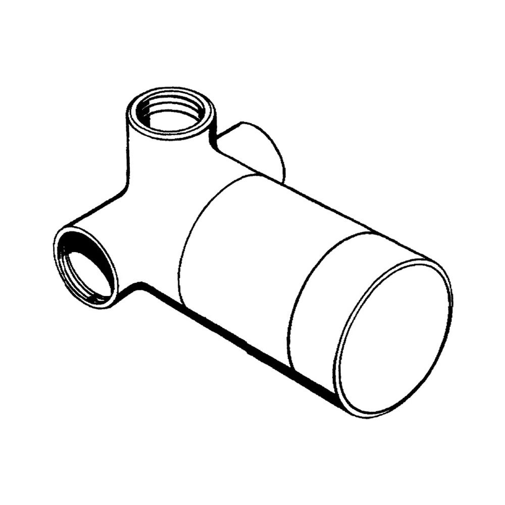 Hansgrohe Grundkörper für Trio Ab-/ Umstellventil Unterputz, 15981180... HANSGROHE-15981180 4011097415772 (Abb. 6)
