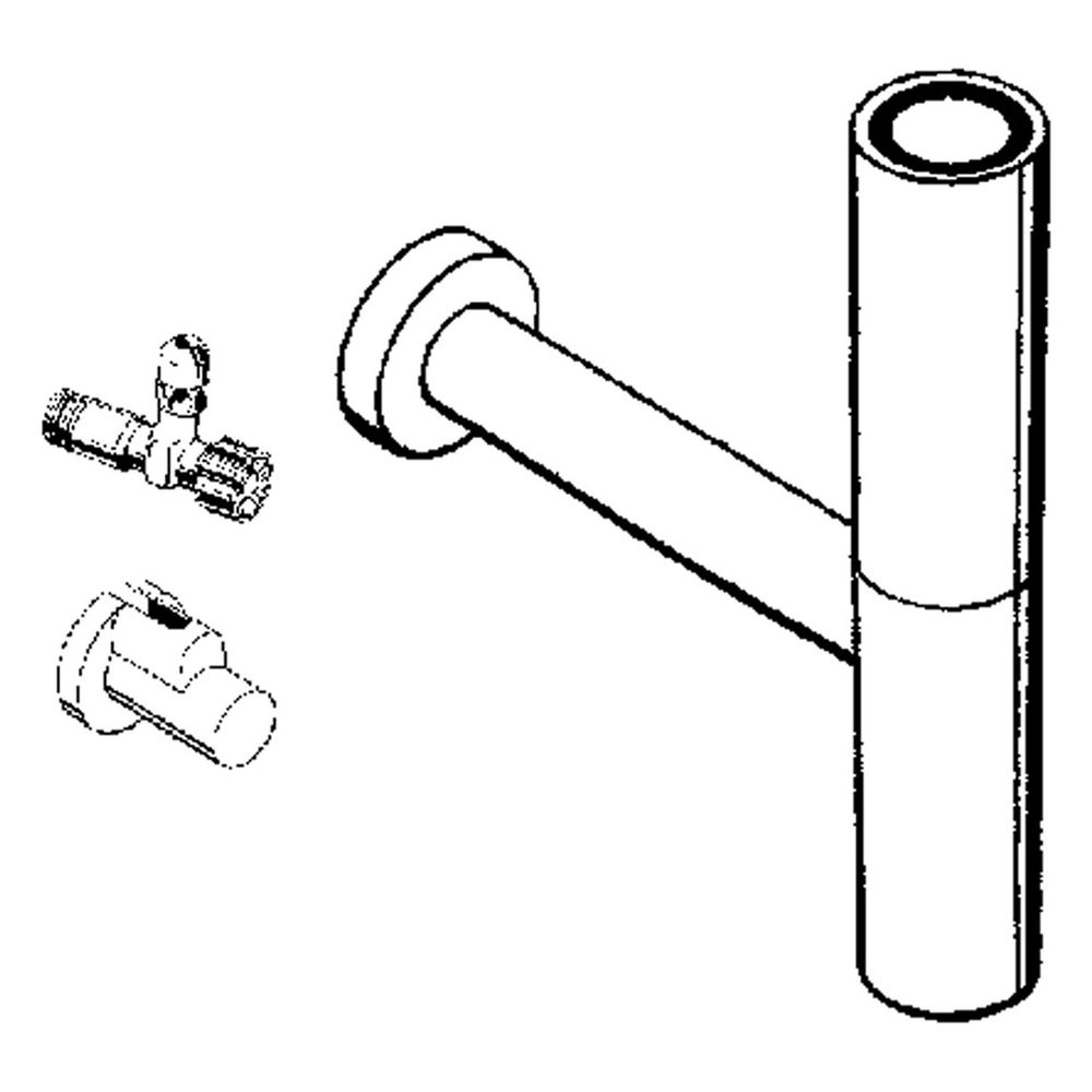 hansgrohe Flowstar Set Designsiphon mit zwei Eckventilen und Schubern, Chrom... HANSGROHE-52120000 4011097369563 (Abb. 4)