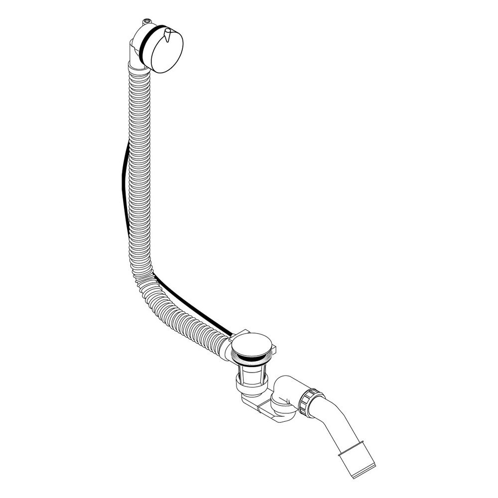 hansgrohe Flexaplus S Ablaufgarnitur und Überlaufgarnitur Komplettset Chrom flexibl... HANSGROHE-58150000 4011097492650 (Abb. 4)
