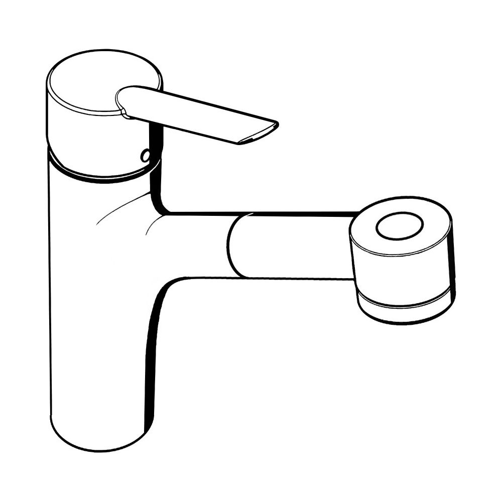 Hansgrohe Talis M52, Einhebel-Küchenmischer 170mm 10l/min Chrom, 2jet Ausziehbrause... HANSGROHE-32841000 4011097521565 (Abb. 4)