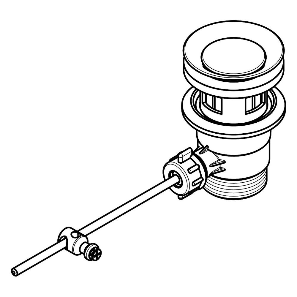 Hansgrohe Ablaufventil Kunststoff, Edelstahl Blende, 92168000... HANSGROHE-92168000 4011097740010 (Abb. 4)