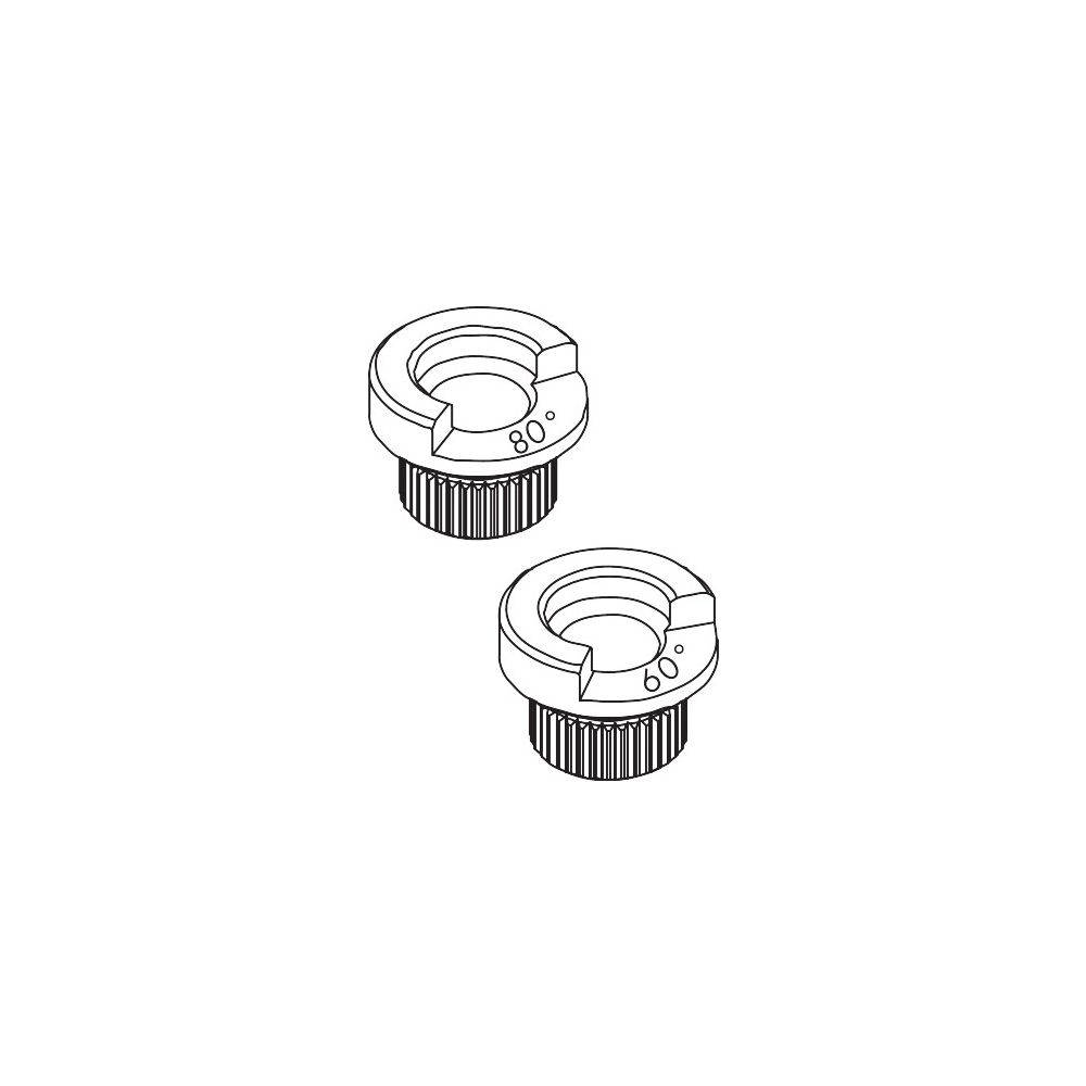 Hansgrohe Anschlagring Set 60 Grad/80 Grad für Talis Waschtischmischer, Chrom, 9225... HANSGROHE-92259000 4011097748375 (Abb. 2)