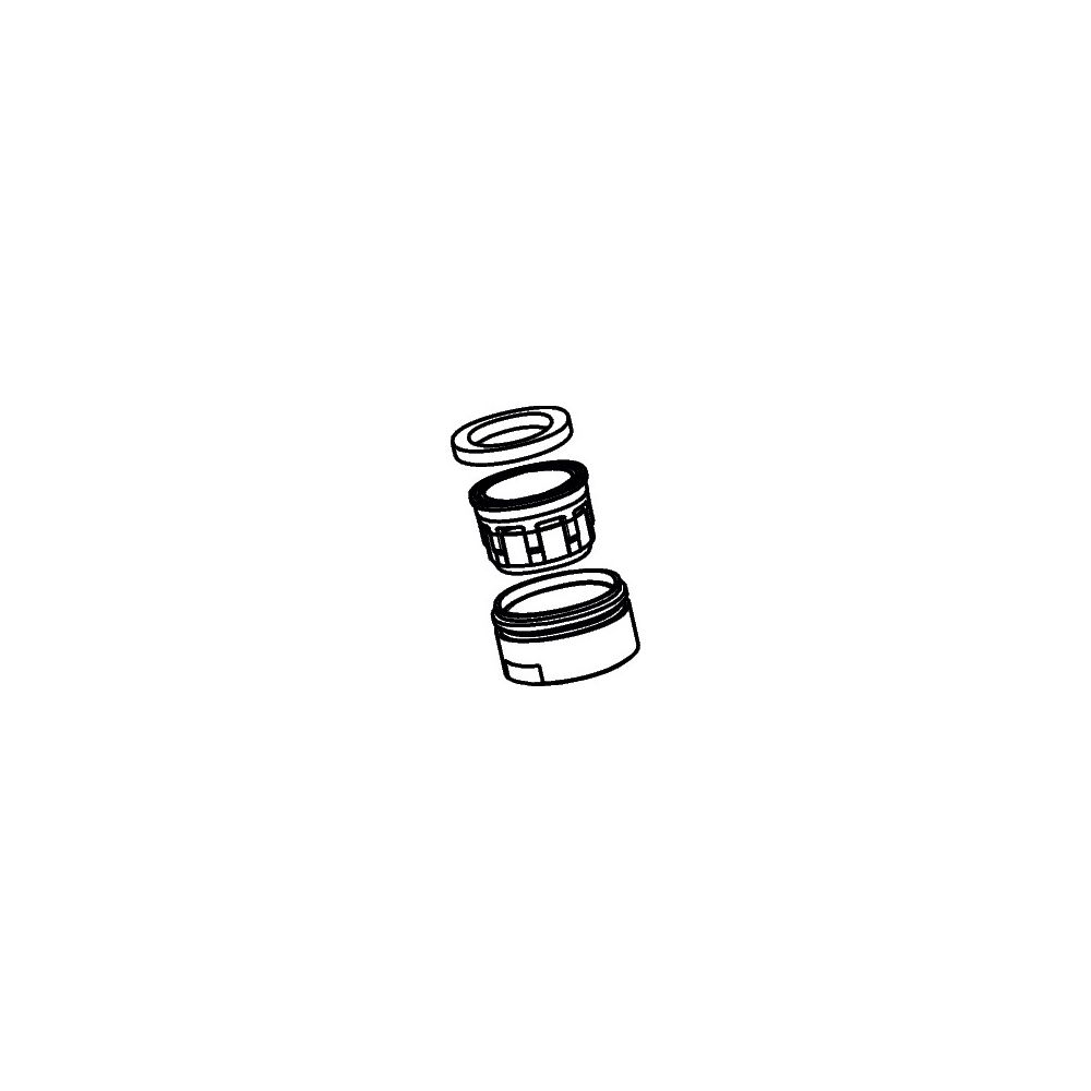 Hansgrohe Luftsprudler M24x1 3mm,8l/min, Chrom, 98453000... HANSGROHE-98453000 4011097724706 (Abb. 2)