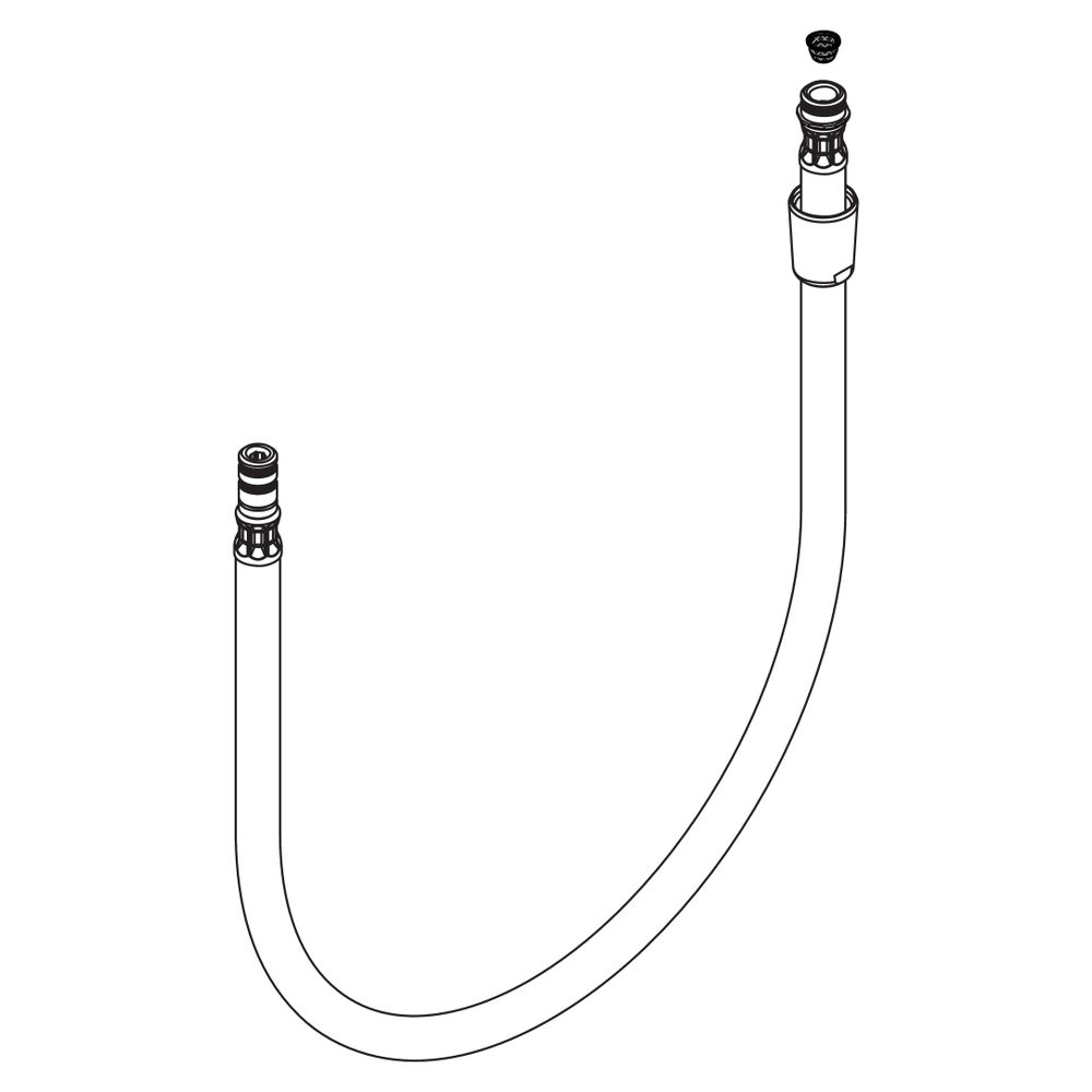 Hansgrohe AXOR Brauseschlauch für Starck X Allegra Spültischmischer, Chrom, 9747500... HANSGROHE-97475000 4011097500034 (Abb. 2)