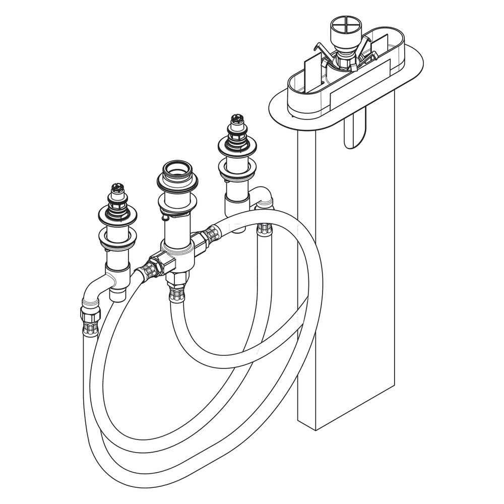 Hansgrohe 4-Loch Wannenarmatur Grundset, sBox, 13440180... HANSGROHE-13440180 4059625321218 (Abb. 4)