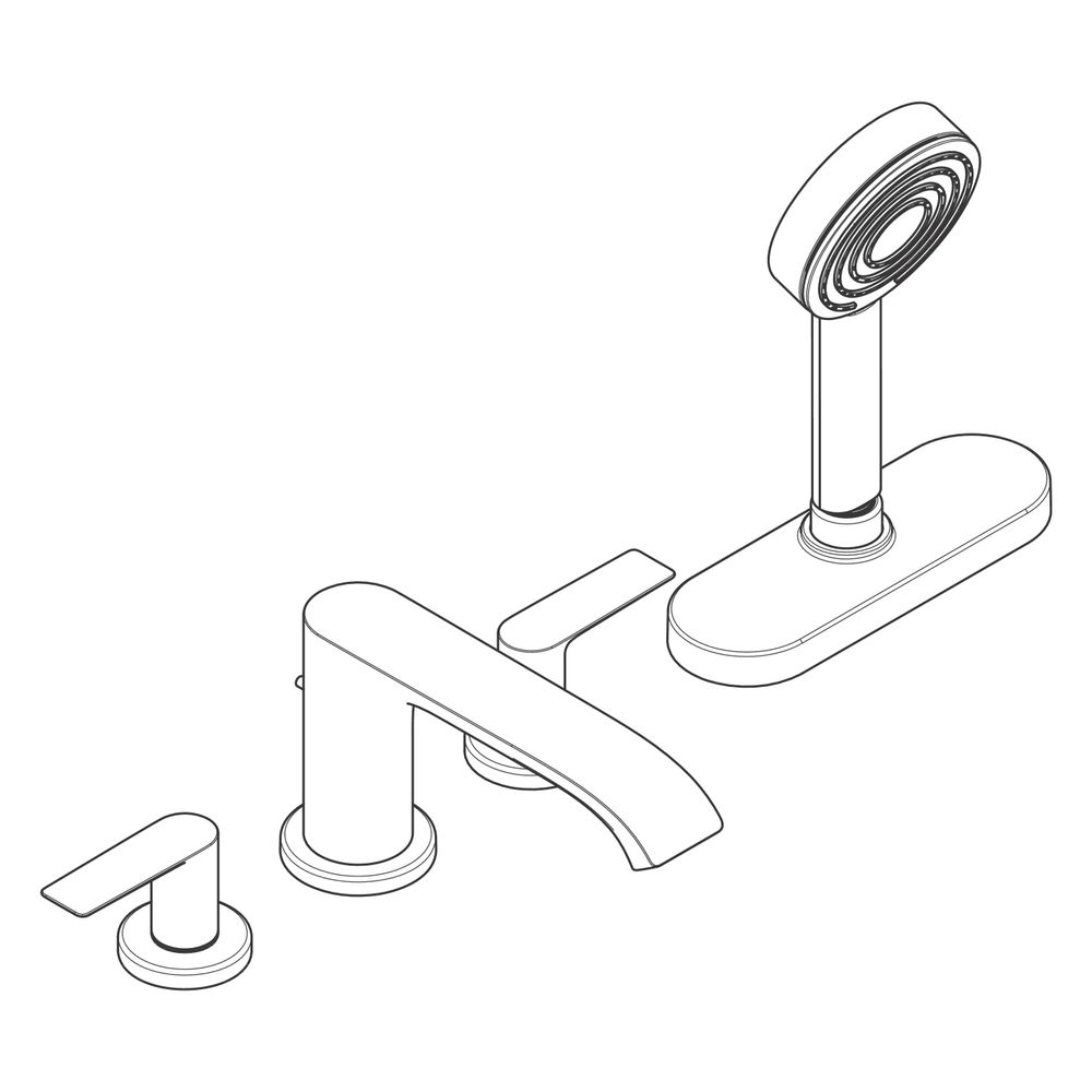 Hansgrohe Vivenis 4-Loch Wannenrandarmatur, 23,9l/min, sBox, Brushed Bronze... HANSGROHE-75444140 4059625555538 (Abb. 3)