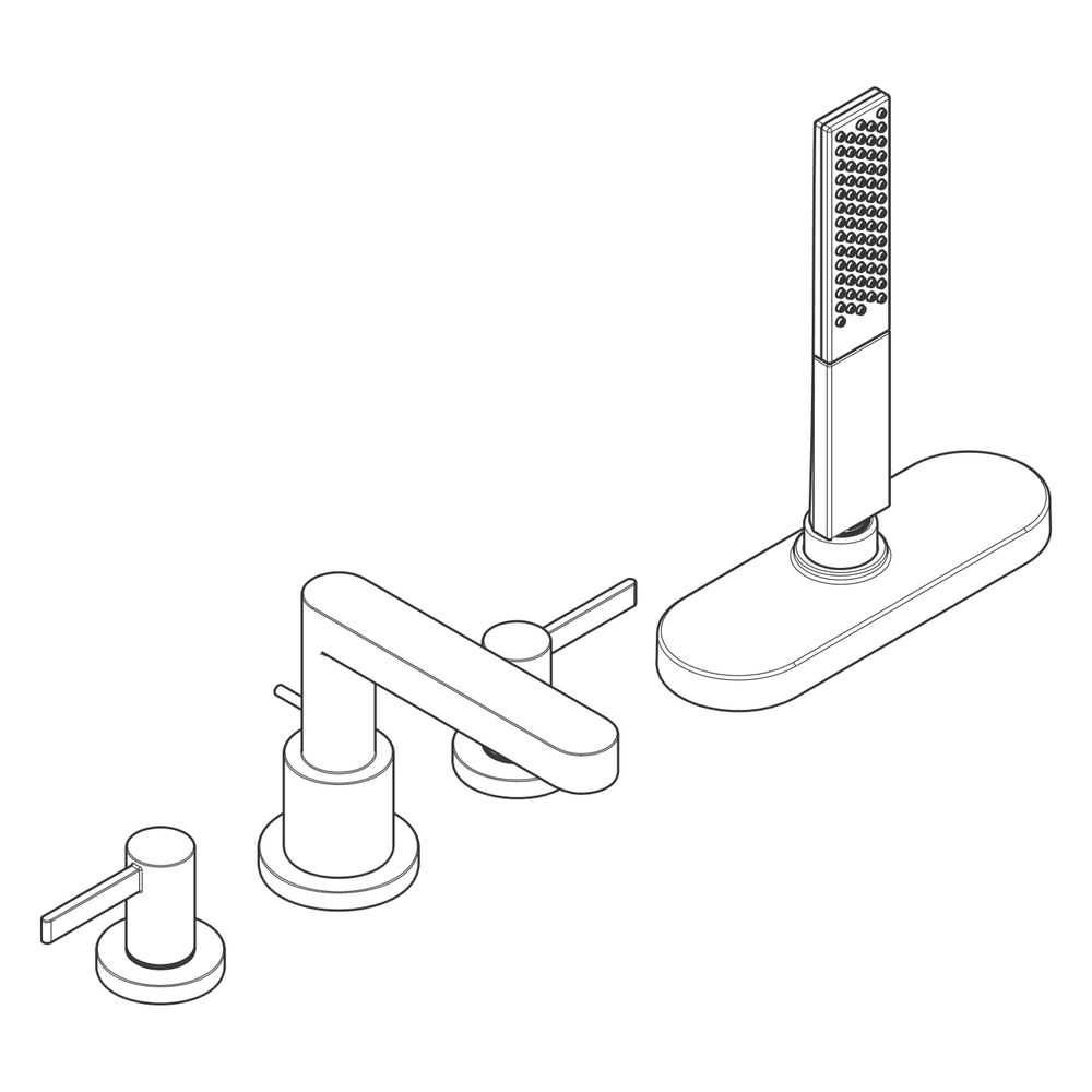hansgrohe Finoris 4-Loch Wannenrandarmatur mit sBox, Chrom... HANSGROHE-76444000 4059625337592 (Abb. 5)