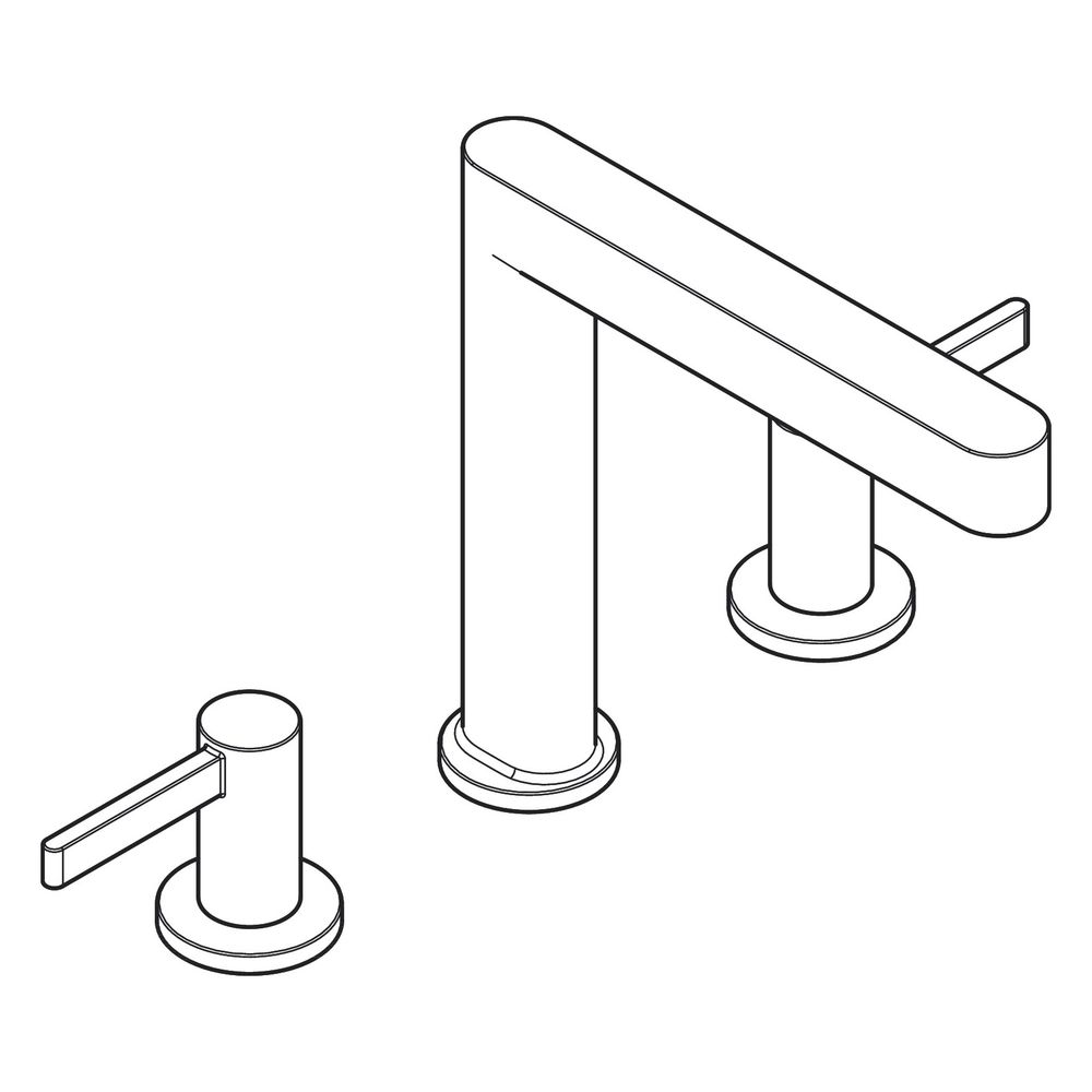 hansgrohe Finoris 3-Loch Waschtischarmatur 160mm 5l/min Mattweiß mit Push-Open Garn... HANSGROHE-76034700 4059625337967 (Abb. 5)