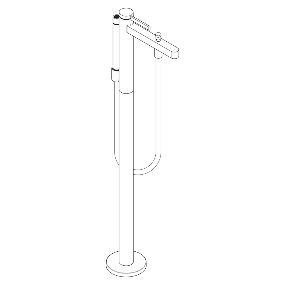 hansgrohe Finoris Einhebel-Wannenmischer bodenstehend 20,6l/min, Mattweiß... HANSGROHE-76445700 4059625337493 (Abb. 4)
