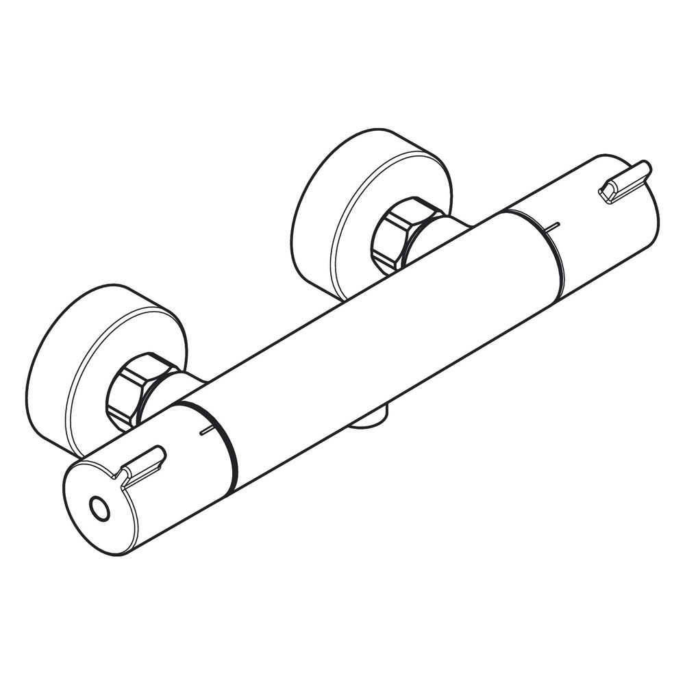 hansgrohe Ecostat 1001 CL Brausethermostat Aufputz DN 15, Chrom... HANSGROHE-13211000 4011097799582 (Abb. 8)