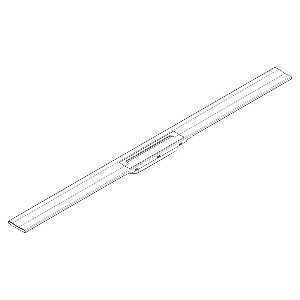 hansgrohe RainDrain Flex Fertigset Duschrinne 1200mm kürzbar, Mattschwarz zur Wandm... HANSGROHE-56054670 4059625349502 (Abb. 5)