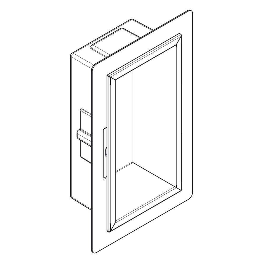 hansgrohe XtraStoris Original Wandnische mit Rahmen 300x150x100mm, Mattschwarz... HANSGROHE-56057670 4059625351598 (Abb. 5)