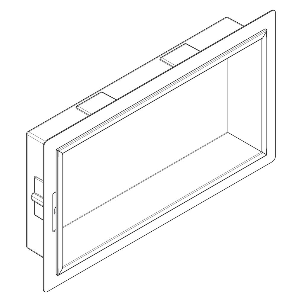 Hansgrohe XtraStoris Original Wandnische mit Rahmen 300x600x100mm, Mattweiß... HANSGROHE-56064700 4059625351529 (Abb. 5)