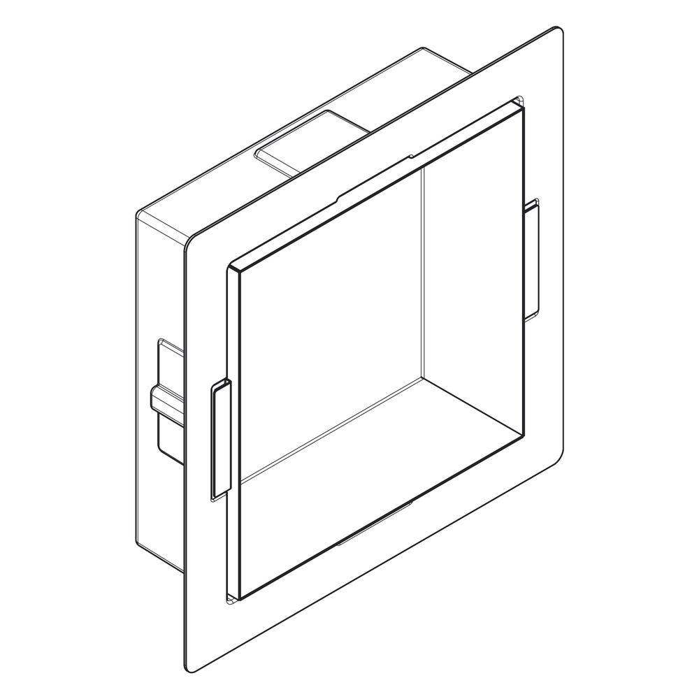 hansgrohe XtraStoris Minimalistic Wandnische rahmenlos 300x300x100mm, Edelstahl geb... HANSGROHE-56073800 4059625351420 (Abb. 5)