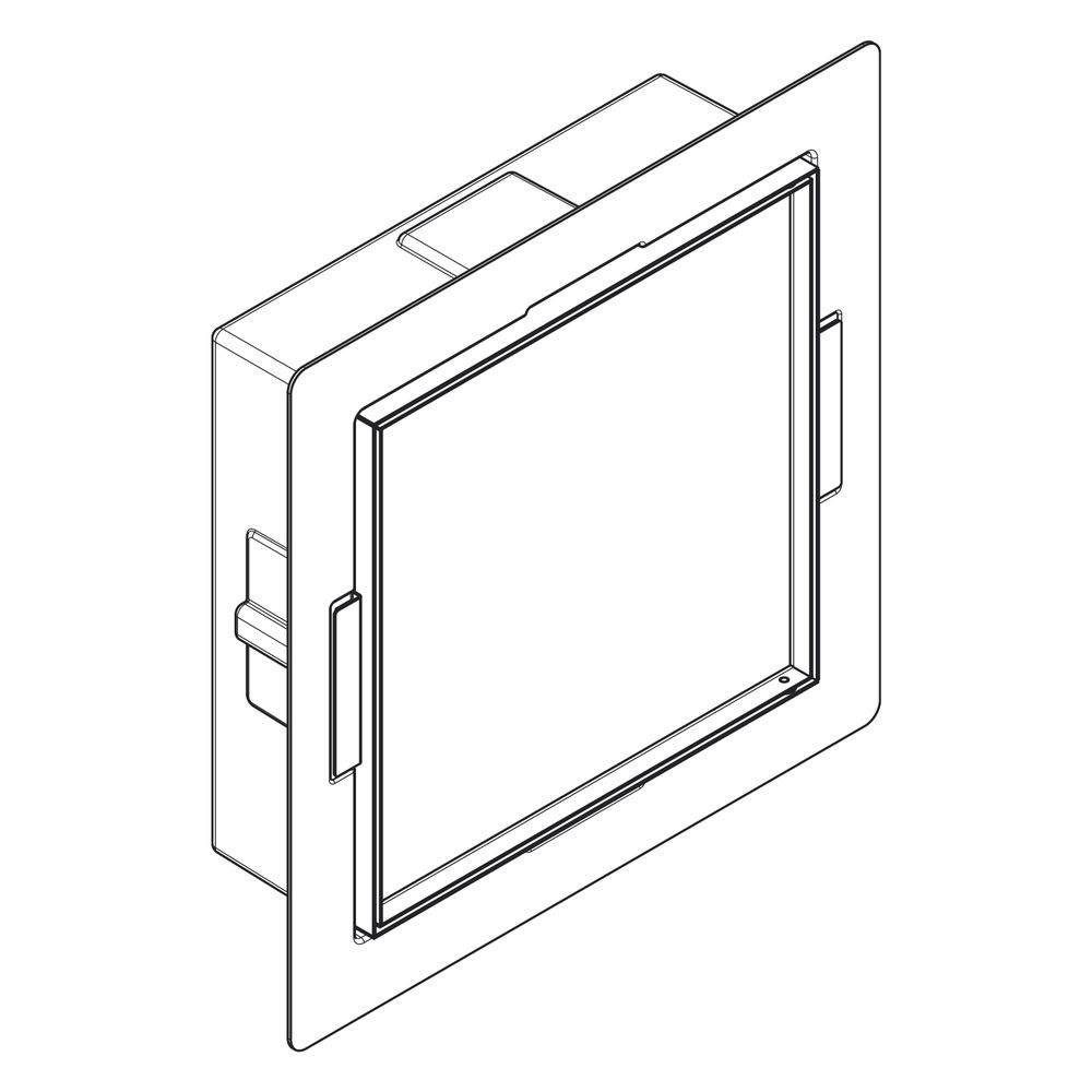 hansgrohe XtraStoris Rock Wandnische Mattweiß mit befliesbarer Tür 300x300x100mm... HANSGROHE-56085700 4059625351314 (Abb. 5)