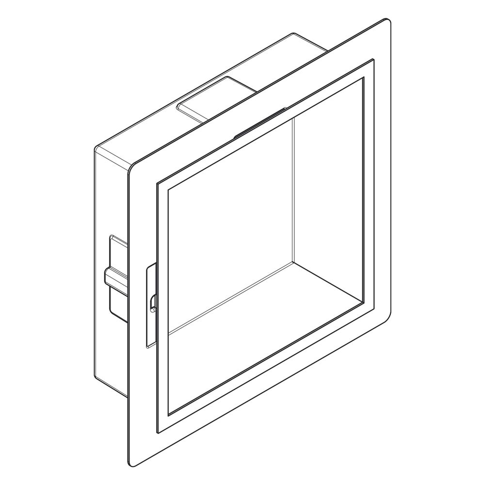 Hansgrohe XtraStoris Individual Wandnische Edelstahl gebürstet mit Designrahmen 300... HANSGROHE-56097990 4059625348833 (Abb. 4)