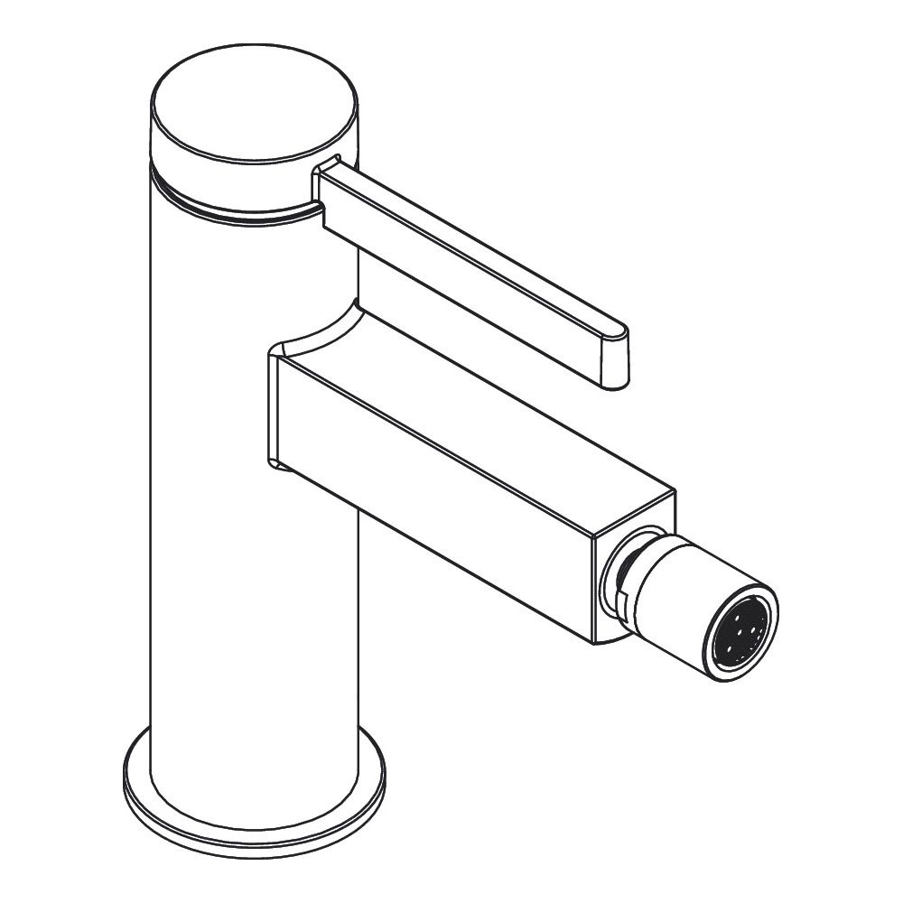 Hansgrohe Finoris Einhebel-Bidetmischer, 7,5l/min, Push-Open Ablaufgarnitur, Brushe... HANSGROHE-76200140 4059625751633 (Abb. 4)