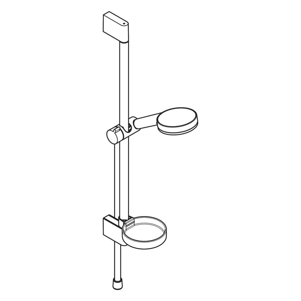 hansgrohe Crometta Brauseset 100mm Vario mit Brausestange 650mm 13,8l/min Seifensch... HANSGROHE-26553400 4011097791975 (Abb. 7)