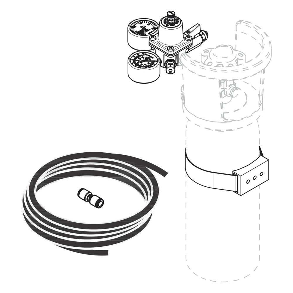 Hansgrohe Erweiterungsset F24 für 2kg CO2 Flasche, 76819000... HANSGROHE-76819000 4059625391426 (Abb. 2)