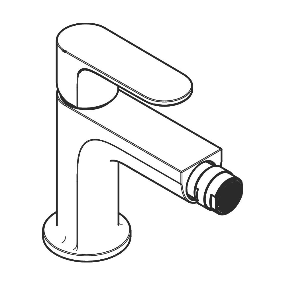 hansgrohe Rebris S Einhebel-Bidetmischer, 5l/min Mattschwarz mit Metall-Zugstangen-... HANSGROHE-72212670 4059625413067 (Abb. 4)