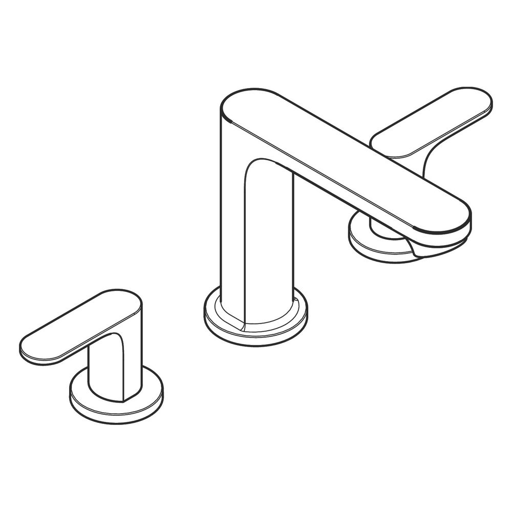 hansgrohe Rebris S 3-Loch Waschtischarmatur 110mm, mit Zugstangen-Garnitur, Chrom... HANSGROHE-72530000 4059625412596 (Abb. 3)