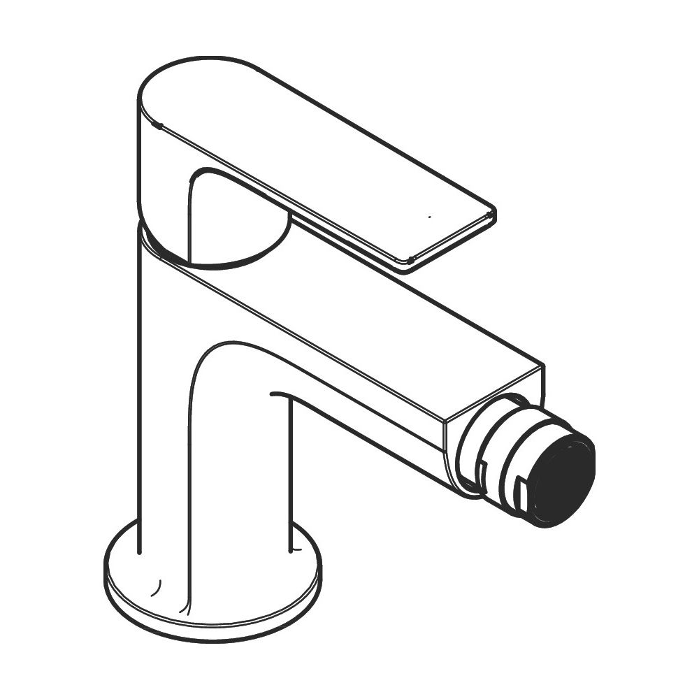 hansgrohe Rebris E Einhebel-Bidetmischer, 5l/min Mattschwarz mit Metall-Zugstangen-... HANSGROHE-72213670 4059625413043 (Abb. 3)