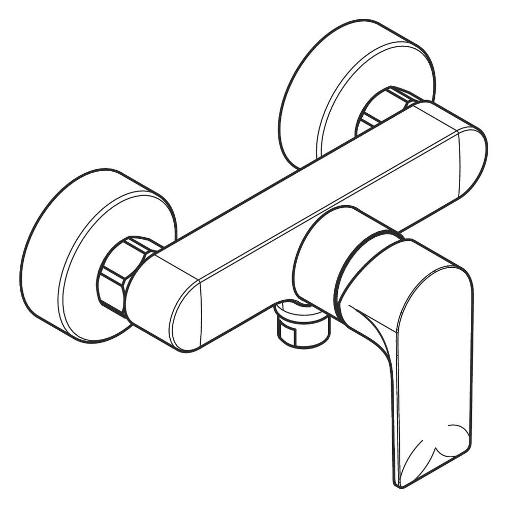 hansgrohe Rebris E Einhebel-Brausemischer Aufputz 28l/min, Chrom... HANSGROHE-72650000 4059625401804 (Abb. 5)