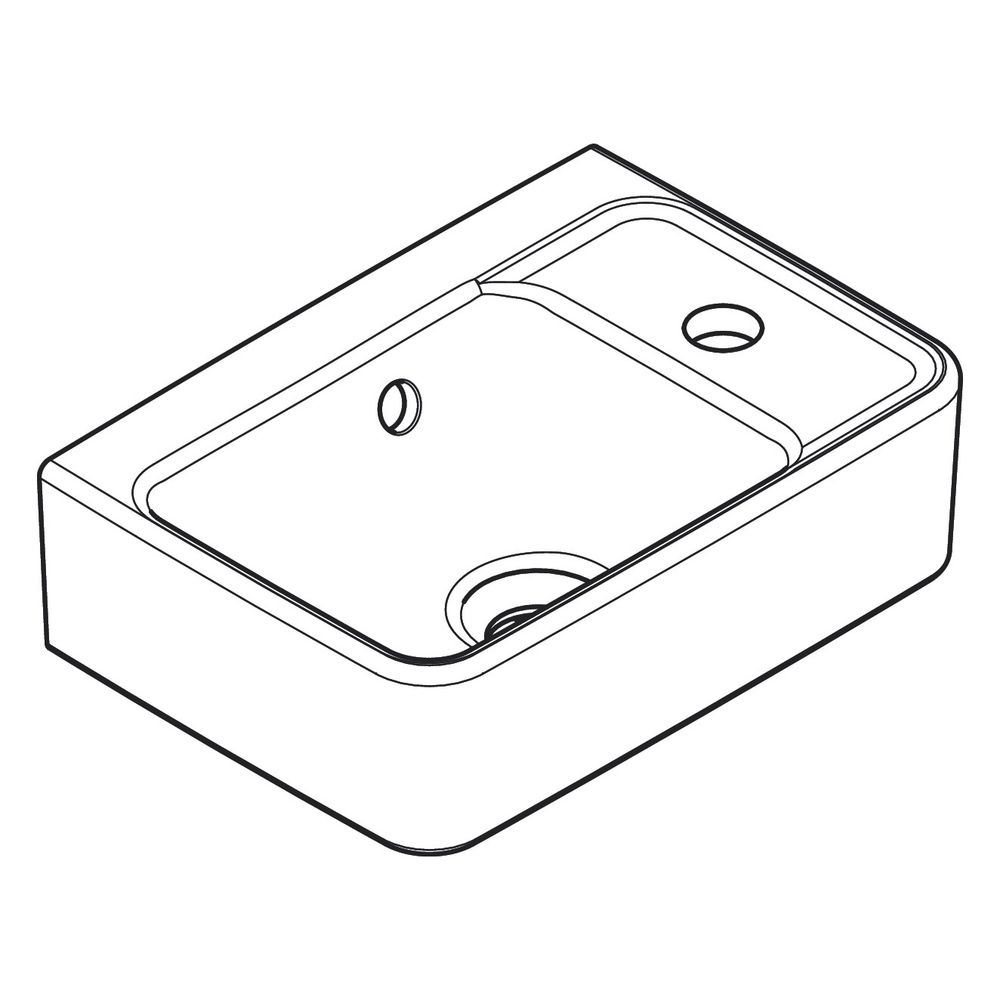 Hansgrohe Xanuia Q Handwaschbecken 360x250mm, Hahnloch, Überlauf, Weiß... HANSGROHE-60129450 4059625478691 (Abb. 4)