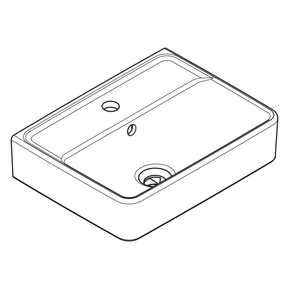 Hansgrohe Xanuia Q Handwaschbecken 450x340mm, Hahnloch, Überlauf, Weiß... HANSGROHE-60130450 4059625478684 (Abb. 4)