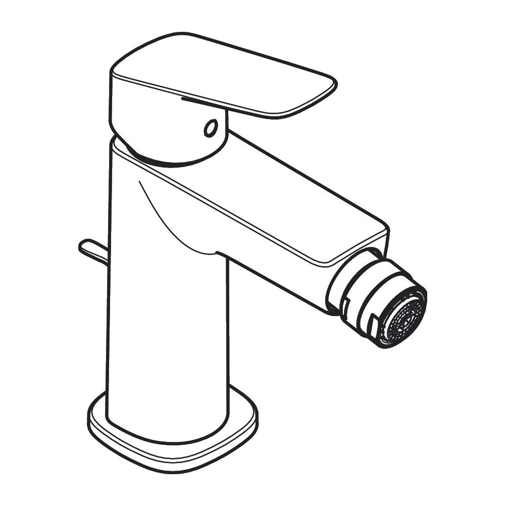 hansgrohe Logis Einhebel-Bidetmischer 110mm 5l/min Fine, Mattschwarz mit Zugstangen... HANSGROHE-71201670 4059625462072 (Abb. 4)