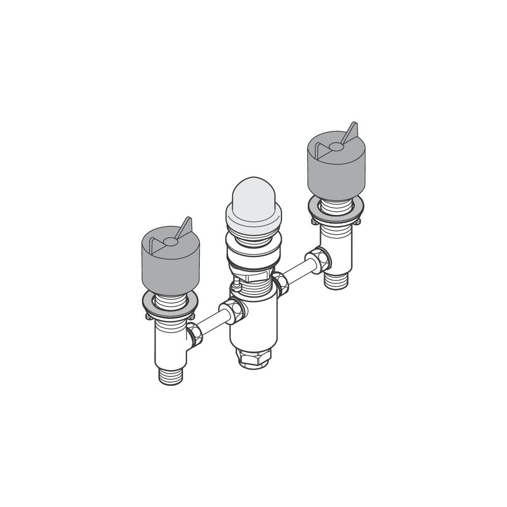 Hansgrohe AXOR Grundkörper für 3-Loch Wannenrandarmatur, Keramikventile 90 Grad, G ... HANSGROHE-15484180 4059625077603 (Abb. 4)
