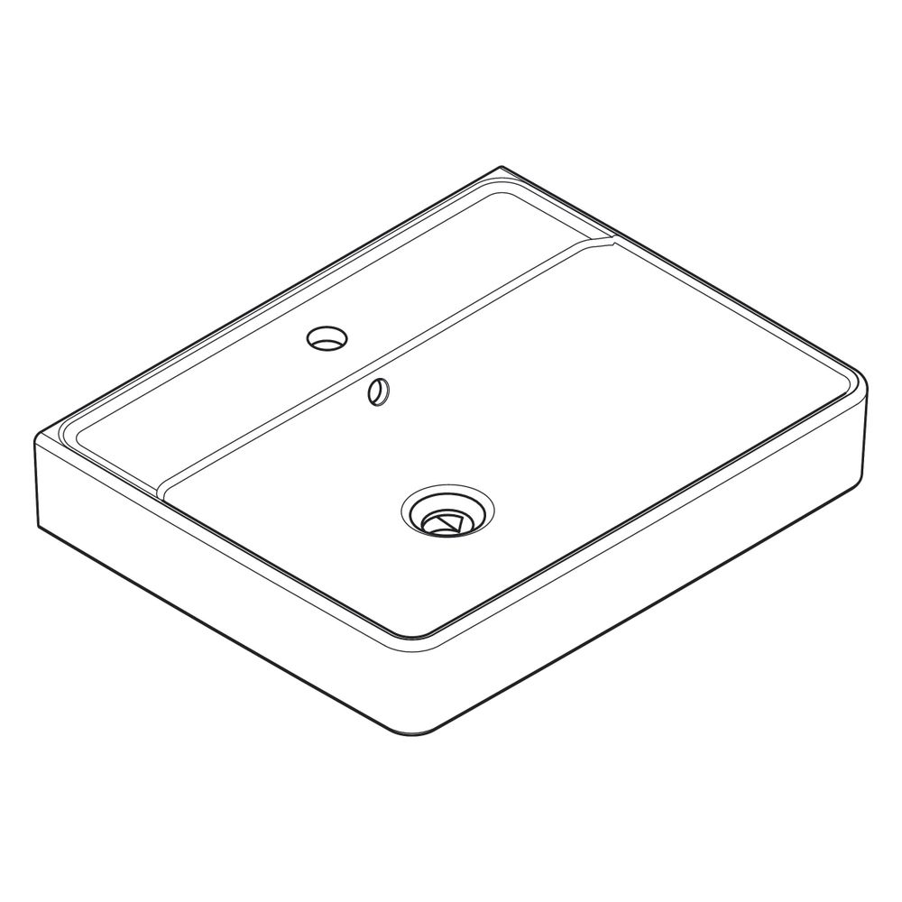 hansgrohe Xanuia Q Aufsatzwaschtisch geschliffen 600x480mm mit Hahnloch und Überlau... HANSGROHE-60243450 4059625535271 (Abb. 3)
