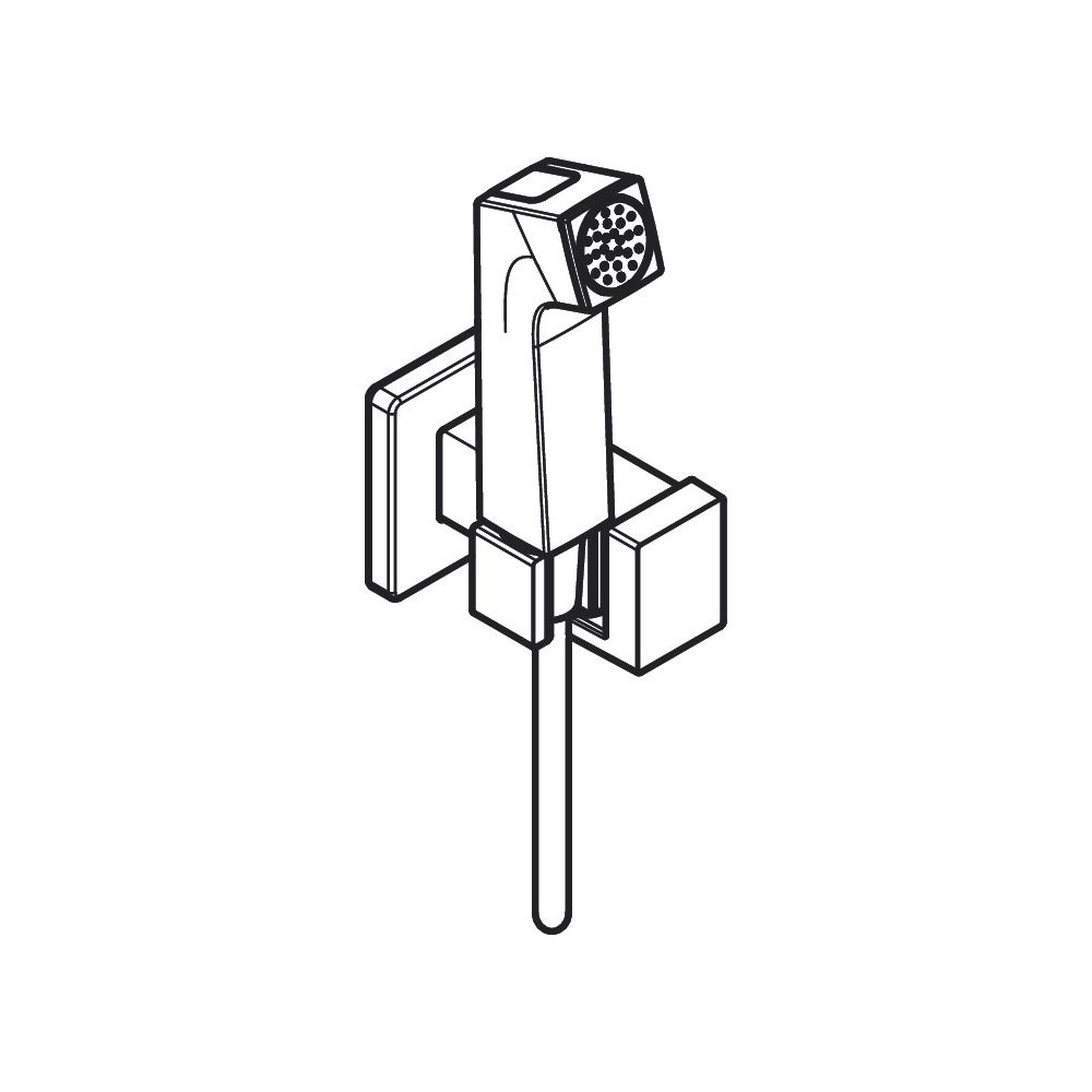 hansgrohe Bidette Handbrause E 1jet EcoSmart 6,2l/min Chrom für Kaltwasser mit Brau... HANSGROHE-29231000 4059625404393 (Abb. 4)
