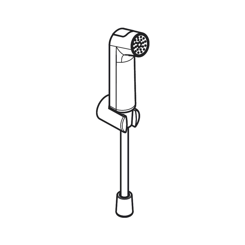hansgrohe Bidette Handbrause S 1jet EcoSmart 6,2l/min Chrom mit Brausehalter, Druck... HANSGROHE-29234000 4059625406199 (Abb. 4)