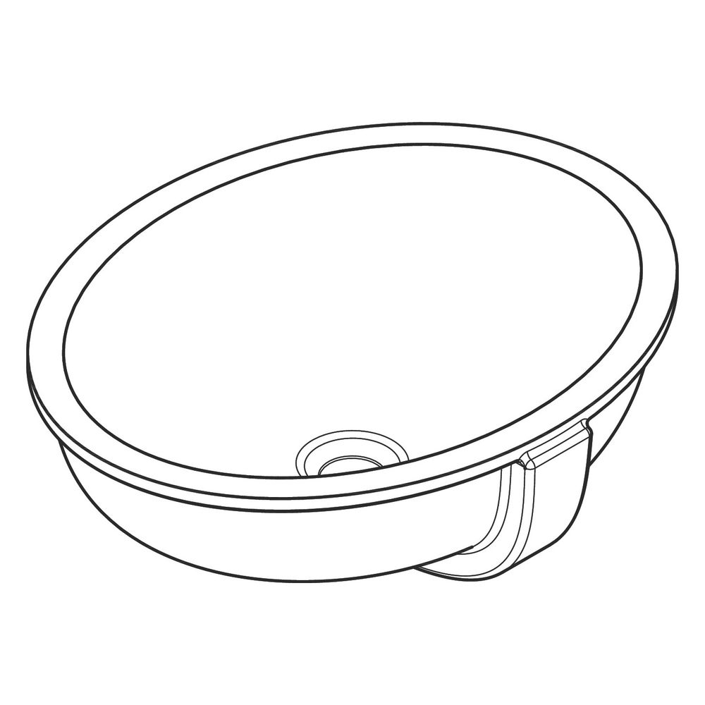 hansgrohe Xuniva D Unterbauwaschtisch 450x350mm ohne Hahnloch mit Überlauf, Weiß... HANSGROHE-60152450 4059625475164 (Abb. 3)