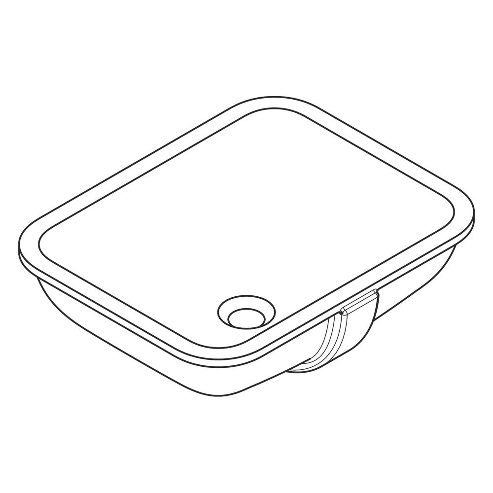 hansgrohe Xuniva Q Unterbauwaschtisch 450x350mm ohne Hahnloch mit Überlauf, SmartCl... HANSGROHE-61052450 4059625475256 (Abb. 3)